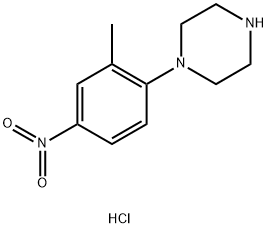 1-(2-甲基-4-硝基-苯基)哌嗪盐酸盐, 1048664-05-6, 结构式