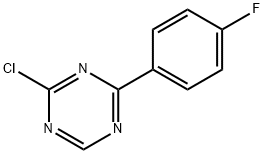 2-氯-4-(4-氟苯基)-1,3,5-三嗪, 1053658-58-4, 结构式