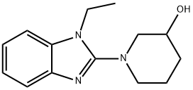1-(1-乙基-1H-苯并咪唑-2-基)-3-哌啶醇, 1065483-91-1, 结构式