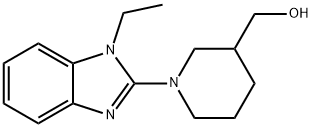 1-(1-乙基-1H-苯并咪唑-2-基)-3-哌啶甲醇, 1065483-94-4, 结构式