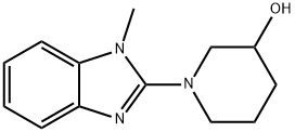 1-(1-甲基-1H-苯并咪唑-2-基)-3-哌啶醇, 1065484-45-8, 结构式
