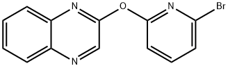 2-[(6-溴-2-吡啶基)氧基]喹喔啉, 1065484-83-4, 结构式