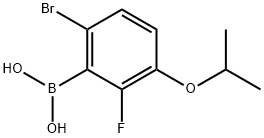 6-溴-2-氟-3-异丙氧基苯硼酸, 1072951-99-5, 结构式