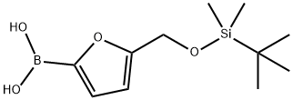 5-(O-TBDMS)OXYMETHYLFURAN-2-BORO<i></i>NIC ACID, 1072952-55-6, 结构式