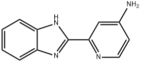 2(1H-苯并咪唑基-2-基)-吡啶-4-基胺, 1082192-60-6, 结构式