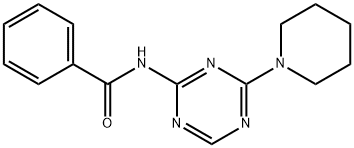 N-(4-哌啶-1-基-1,3,5-三嗪-2-基)苯甲酰胺, 1087644-25-4, 结构式