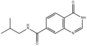 N-异丁基-4-氧代-1,4-二氢喹唑啉-7-羧酰胺, 1092460-55-3, 结构式