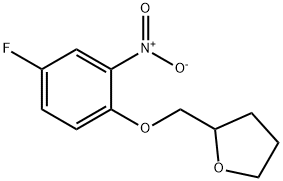 2-((4-氟-2-硝基苯氧基)甲基)四氢呋喃, 1092496-33-7, 结构式