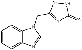 5-(1H-苯并咪唑-1-基甲基)-4H-1,2,4-三唑-3-硫醇, 1093854-81-9, 结构式