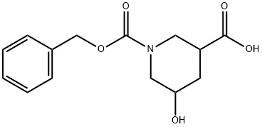 1-CBZ-5-羟基-3-哌啶甲酸, 1095010-46-0, 结构式