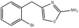 4-[(2-溴苯基)甲基]-1,3-噻唑-2-胺, 1095033-08-1, 结构式