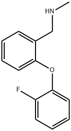 1-(2-(2-氟代苯氧基)苯基)-N-甲基甲胺, 1095045-47-8, 结构式