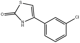 4-(3-Chlorophenyl)-2,3-dihydro-1,3-thiazol-2-one, 1095051-68-5, 结构式