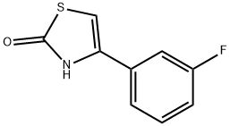 4-(3-氟苯基)-2,3-二氢-1,3-噻唑-2-酮, 1095110-42-1, 结构式