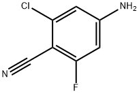 4-amino-2-chloro-6-fluorobenzonitrile, 1095188-13-8, 结构式