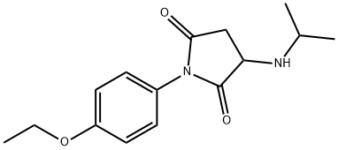 1-(4-乙氧苯基)-3-(异丙基氨基)吡咯烷-2,5-二酮, 1095321-11-1, 结构式
