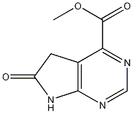 Methyl 6,7-dihydro-6-oxo-5H-Pyrrolo[2,3-d]pyrimidine-4-carboxylate, 1095822-24-4, 结构式
