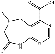 6,7,8,9-Tetrahydro-6-methyl-8-oxo-5H-pyrimido-[4,5-e][1,4]diazepine-4-carboxylic acid, 1095822-63-1, 结构式