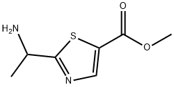 2-(1-氨基乙基)噻唑-5-羧酸甲酯, 1095824-68-2, 结构式