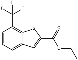 7-(三氟甲基)-1-苯并噻吩-2-甲酸乙酯, 1002355-89-6, 结构式