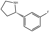 (S)-2-(3-氟苯基)吡咯烷, 920274-04-0, 结构式