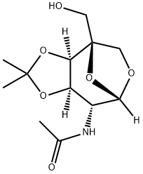 N-((3AR,4S,7S,8R,8AR)-4-(羟甲基)-2,2-二甲基六氢-4,7-环氧[1,3]二氧并[4,5-D]氧杂卓-8-基)乙酰胺, 1824718-03-7, 结构式