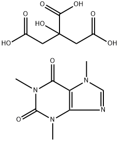 檸檬酸咖啡因, 69-22-7, 結(jié)構(gòu)式
