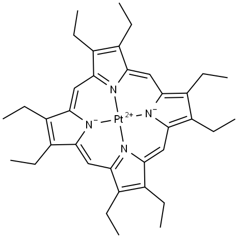 八乙基卟吩铂, 31248-39-2, 结构式