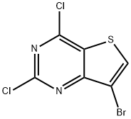 7-溴-2,4-二氯噻吩并[3,2-D]嘧啶, 41102-25-4, 结构式