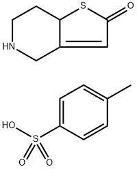 5,6,7,7A-四氢噻吩并[3,2-C]吡啶-2(4H)-酮对甲苯磺酸盐, 952340-39-5, 结构式