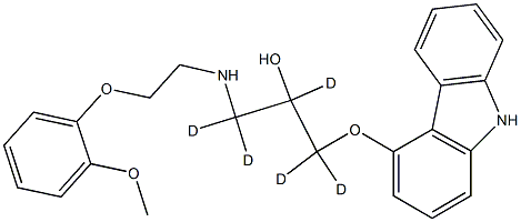 卡維地洛-D5, 929106-58-1, 結(jié)構(gòu)式