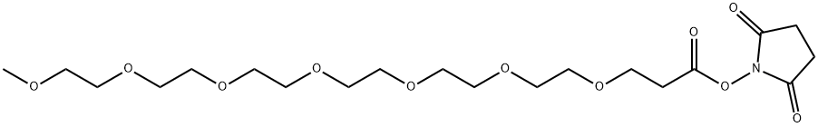 甲氧基-七聚乙二醇-NHS 酯, 874208-92-1, 结构式