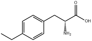 (R)-2-氨基-3-(4-乙基苯基)丙酸, 721385-17-7, 结构式