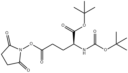 (S)-1-叔丁基5-(2,5-二氧代吡咯烷基-1-基)2-((叔丁氧羰基)氨基)戊二酸酯, 81659-82-7, 結(jié)構(gòu)式