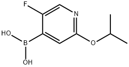 (5-氟-2-异丙氧基吡啶-4-基)硼酸, 1264127-92-5, 结构式