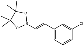 反式-2-(3-氯苯基)乙烯基硼酸频那醇酯, 871125-84-7, 结构式