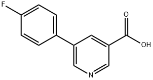 3-(4-氟苯基)-5-吡啶羧酸, 364064-17-5, 结构式