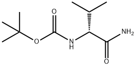 N-叔丁氧羰基-D-缬氨酰胺, 70717-76-9, 结构式
