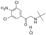 4-氨基-3,5-二氯-A-叔丁基氨基苯乙酮鹽酸鹽, 37148-49-5, 結構式