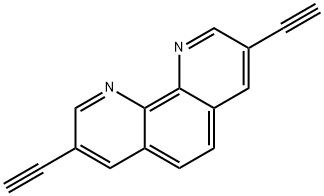 3,8-二乙炔基-1,10-菲咯啉, 640297-84-3, 结构式