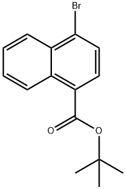4-溴-1-萘甲酸叔丁酯, 929000-22-6, 结构式