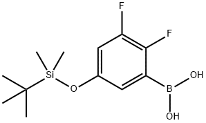 5-(T-BUTYLDIMETHYLSILYLOXY)-2,3-DIFLUOROPHENYLBORO<i></i>NIC ACID, 1150114-45-6, 结构式