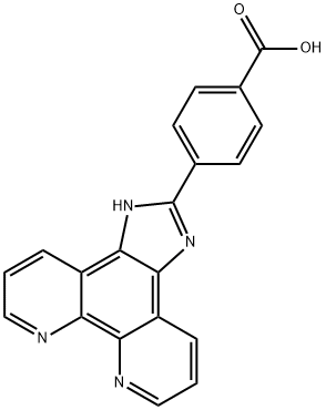 4-(1H-咪唑并[4,5-F][1,10]菲咯啉-2-基)苯甲酸, 865169-07-9, 结构式