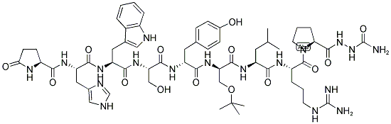 (D-TYR5,D-SER(TBU)6,AZAGLY10)-LHRH, 1426173-74-1, 结构式