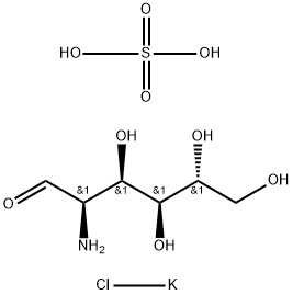 氨基葡萄糖硫酸钾盐, 1296149-08-0, 结构式