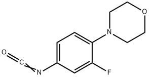 3-氟-4-吗啉基苯基异氰酸酯, 224323-51-7, 结构式