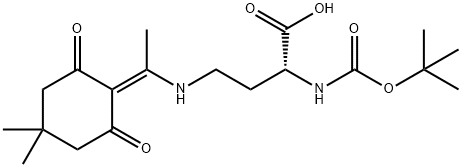 BOC-D-DAB(DDE)-OH, 1263046-41-8, 结构式