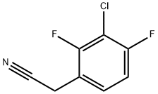 3-氯-2,4-二氟苯乙腈, 886761-67-7, 结构式