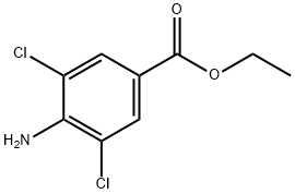 4-氨基-3,5-二氯苯甲酸乙酯, 74878-31-2, 结构式