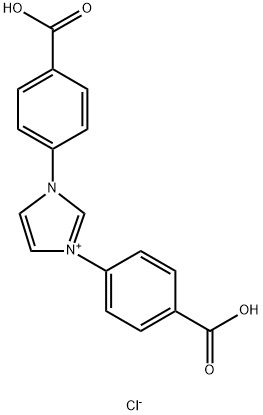 1,3-bis(4-carboxyphenyl)imidazoliumchloride, 1414629-40-5, 结构式